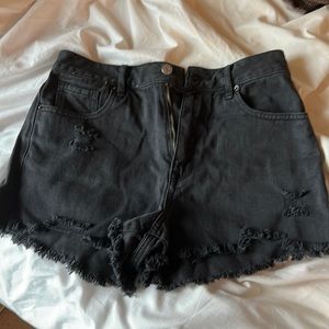 PacSun Black Jean Shorts